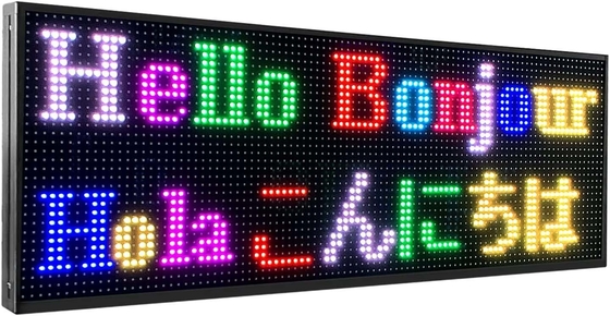 टेक्स्ट इमेज के लिए आउटडोर डिजिटल एलईडी प्रोग्रामेबल साइन्स P10 RGB फुल कलर: