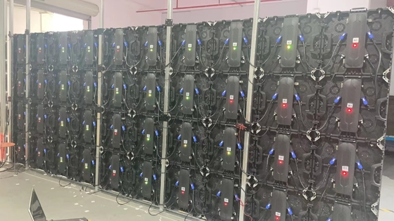 बिजनेस फिक्स इंस्टालेशन P3.91 इंडोर एलईडी स्क्रीन रेंटल 500X500mm एल्युमिनियम कैबिनेट