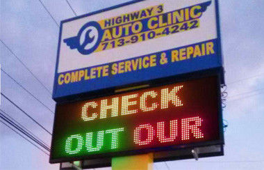 Outdoor LED Signs for Shop Advertising, P5RGB Waterproof LED Screen Video Showing