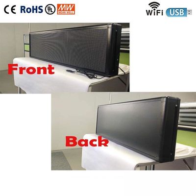 RGB 3D इफेक्ट्स Wifi LED डिस्प्ले 7 कलर रियर विंडो मैसेज डिस्प्ले