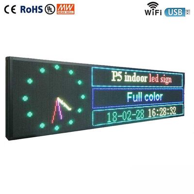 कार बैक विंडो के लिए आउटडोर 220V एलईडी स्क्रॉलिंग डिस्प्ले बोर्ड P5 एलईडी साइन: