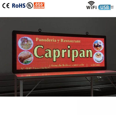 विज्ञापन संदेश एलईडी विंडो डिस्प्ले साइन बोर्ड पूर्ण रंग 110V 220V वोल्टेज Vol