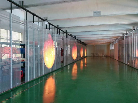 P10.4 शॉप विंडो के लिए पारदर्शी ग्लास एलईडी डिस्प्ले सुपर स्लिम slim
