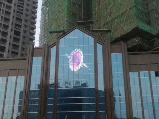 P10.4 शॉप विंडो के लिए पारदर्शी ग्लास एलईडी डिस्प्ले सुपर स्लिम slim