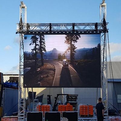 स्टेज के लिए आसानी से स्थापित 10ftx12ft आउटडोर वीडियो स्क्रीन रेंटल