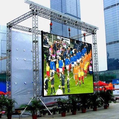 स्टेज के लिए आसानी से स्थापित 10ftx12ft आउटडोर वीडियो स्क्रीन रेंटल