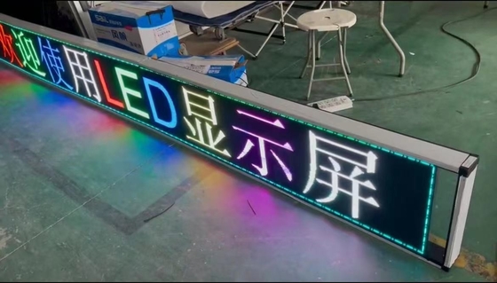 दुकान के लिए RoHS प्रोग्रामेबल P10 RGB LED विंडो साइन्स