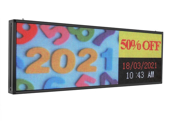 वीडियो दिखाने के लिए वाईफाई प्रोग्रामेबल एलईडी विंडो साइन्स 320x160mm 220V स्टोर करें