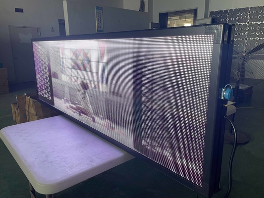 वीडियो प्रोग्रामेबल एलईडी साइन बोर्ड P10 विंडो इंस्टॉलेशन 600w