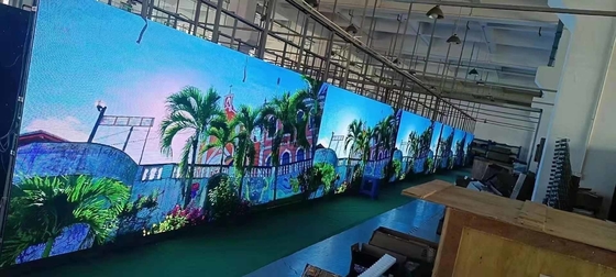 एल्यूमिनियम कैबिनेट के साथ उच्च ताज़ा दर आउटडोर रेंटल एलईडी डिस्प्ले