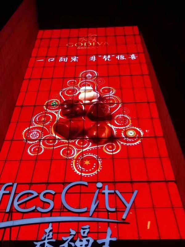 सामने की रोशनी एलईडी स्क्रीन के माध्यम से देखें P3.91